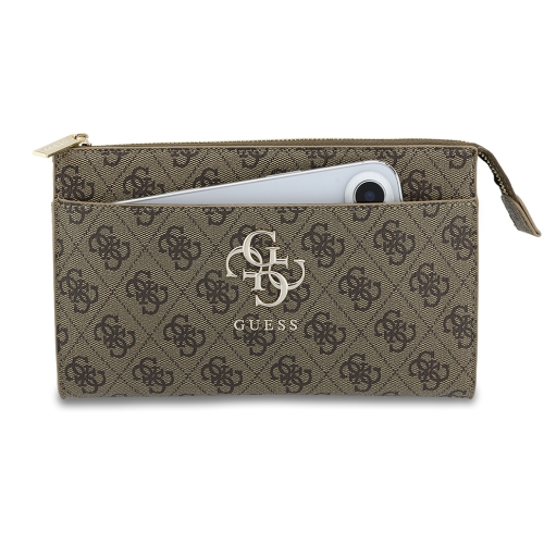 Guess для смартфонов сумка Phone Clutch Bag PU 4G Big metal logo with Strap Brown
