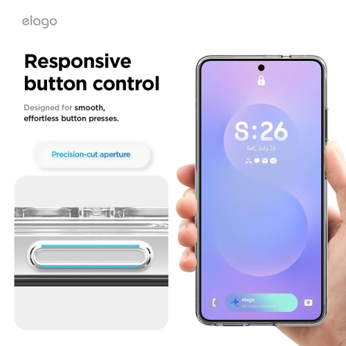 Elago для Galaxy S26 Ultra чехол HYBRID (pc/tpu) Clear