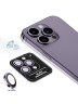 BLUEO Camera Lens PVD stainless steel для камеры iPhone 14 Pro | 14 Pro Max, Purple (3 шт +installer)