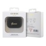 Чехол Guess Glitter flakes Metal logo with Heart charm для Airpods Pro 2, черный