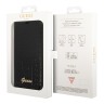 Чехол Guess PU Croco metal logo Booktype для iPhone 14 Pro, черный
