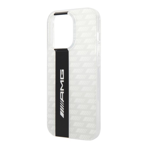 Чехол AMG Double layer Carbon pattern для iPhone 14 Pro, белый