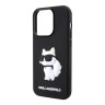 Чехол Lagerfeld 3D Rubber NFT Choupette Hard для iPhone 14 Pro, черный