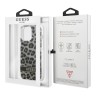 Чехол Guess Leopard Hard для iPhone 13 Pro, серый