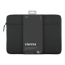 Uniq для ноутбуков 16" чехол Vienna RPET fabric Laptop sleeve (ShockSorb) Midnight Black