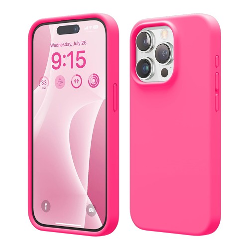 Elago для iPhone 15 Pro Max чехол Soft silicone (Liquid) Ice Red