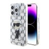 Lagerfeld для iPhone 15 Pro чехол PC/TPU Monogram NFT Karl Ikonik Hard Transparent