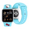 Hello Kitty для Apple Watch 42-41-40 mm ремешок Liquid silicone Kitty Head Blue