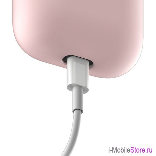 Чехол Elago Silicone case для AirPods 1/2, розовый