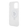 Lagerfeld для iPhone 14 Pro чехол PC/TPU + Ring stand NFT Karl & Choupette Hard Transp (MagSafe)