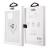 Lagerfeld для iPhone 14 Pro чехол PC/TPU + Ring stand NFT Karl & Choupette Hard Transp (MagSafe)