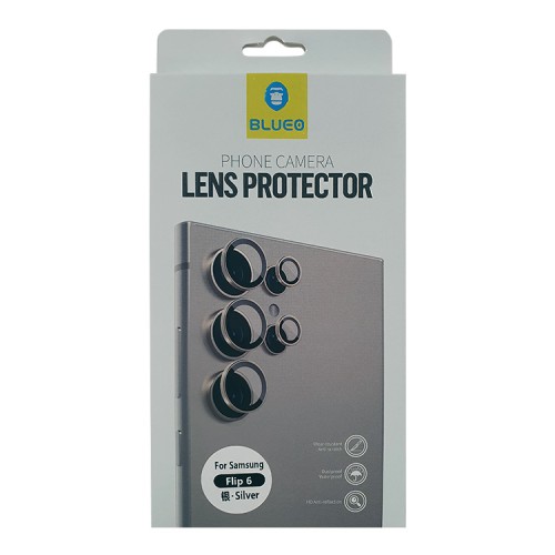 BlueO стекло для Galaxy Z Flip 6, Camera lens Armor metal 2 шт. Silver