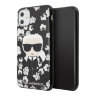 Чехол Karl Lagerfeld TPU Collection Flower Hard для iPhone 11, черный