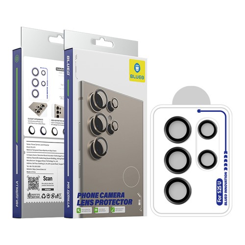 BlueO стекло для Galaxy S25 Ultra, Camera lens Armor metal 5 шт. Black