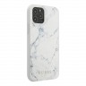 Чехол Guess Marble Design Hard для iPhone 12 Pro Max, белый