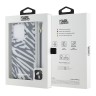 Karl Lagerfeld для iPhone 15 Pro Max чехол PC/TPU Zebra Hard + Nylon Hand cord Black