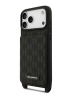 Karl Lagerfeld для iPhone 17 Pro чехол Crossbody cardslot PU Monogram Plate logo Hard Black