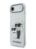 Karl Lagerfeld для iPhone Air чехол IML NFT Karl & Choupette Hard Glitter Transparent (MagSafe)