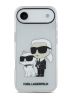Karl Lagerfeld для iPhone Air чехол IML NFT Karl & Choupette Hard Glitter Transparent (MagSafe)