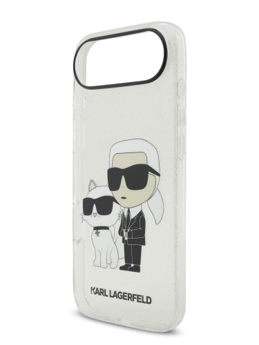 Karl Lagerfeld для iPhone Air чехол IML NFT Karl & Choupette Hard Glitter Transparent (MagSafe)