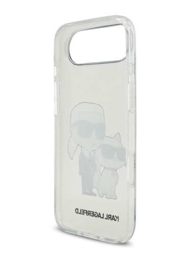 Karl Lagerfeld для iPhone Air чехол IML NFT Karl & Choupette Hard Glitter Transparent (MagSafe)