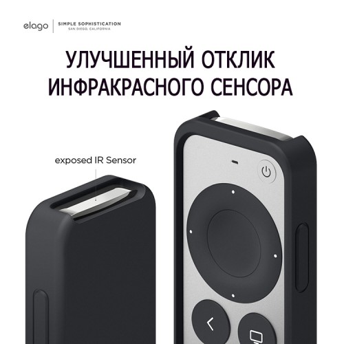 Чехол Elago R2 Slim Case для пульта Apple TV (2021), черный