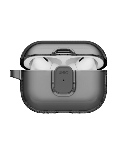 Uniq для Airpods Pro 3 чехол Glase PRO TPU Lock case Glossy Smoke