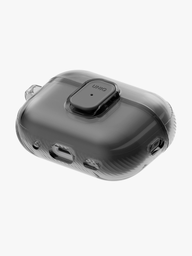 Uniq для Airpods Pro 3 чехол Glase PRO TPU Lock case Glossy Smoke