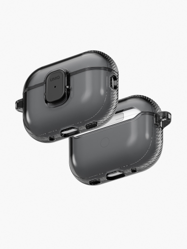 Uniq для Airpods Pro 3 чехол Glase PRO TPU Lock case Glossy Smoke