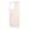 Чехол Guess TPU 4G Big logo Hard Glitter для iPhone 13 Pro, золотой