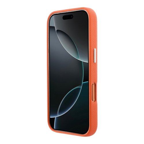 Karl Lagerfeld для iPhone 17 Pro Max чехол PU Saffiano FW NFT Karl&Choupette metal&Cam Hard Orange (MagSafe)