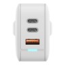 Сетевое зарядное устройство EnergEA Bazic GoPort Gan 65W, 2USB-C PD + USB-A PPS/QC3.0