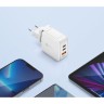 Сетевое зарядное устройство EnergEA Bazic GoPort Gan 65W, 2USB-C PD + USB-A PPS/QC3.0