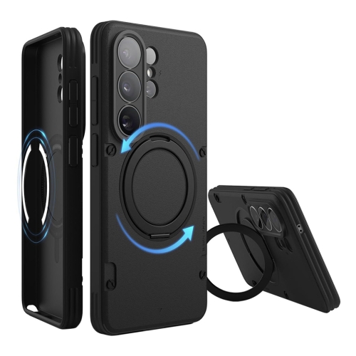Elago для Galaxy S26 Ultra чехол Magnetic Armor Ring Stand Black (MagSafe)