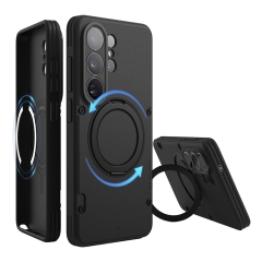 Elago для Galaxy S26 Ultra чехол Magnetic Armor Ring Stand Black (MagSafe)