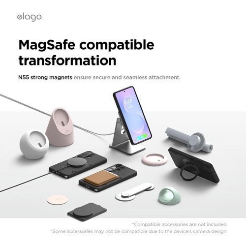 Elago для Galaxy S26 Ultra чехол Magnetic Armor Ring Stand Black (MagSafe)