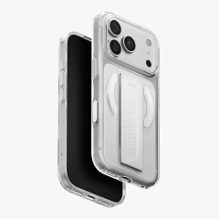 Uniq для iPhone 18 Pro Max/17 Pro Max чехол Heldro Air with FlexGrip Lucent Clear (MagSafe)
