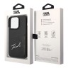 Чехол Lagerfeld PU with Cardslot Signature logo Hard для iPhone 14 Pro Max, черный