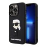 Чехол Lagerfeld 3D Rubber NFT Karl Ikonik Hard для iPhone 14 Pro, черный