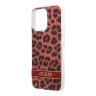 Чехол Guess Leopard Hard для iPhone 13 Pro, красный