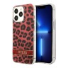 Чехол Guess Leopard Hard для iPhone 13 Pro, красный