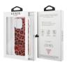Чехол Guess Leopard Hard для iPhone 13 Pro, красный