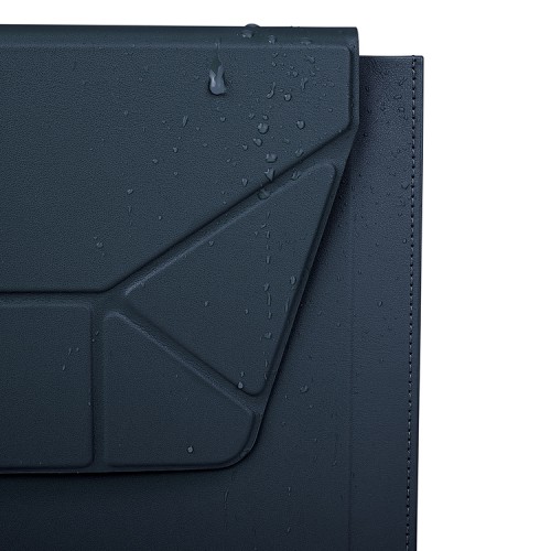 Uniq для ноутбуков 14" чехол Oslo PU leather Magnetic Laptop sleeve/foldable stand Abyss Blue