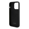 Karl Lagerfeld для iPhone 15 Pro чехол Liquid Silicone Metal Autograph Hard Black