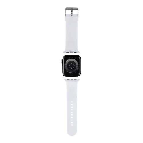 Karl Lagerfeld для Apple Watch 42-41-40 mm ремешок 3D Rubber NFT Karl & Choupette heads White