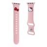 Hello Kitty для Apple Watch 41/40/38 mm ремешок Liquid silicone Kitty Head Pink