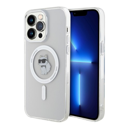 Lagerfeld для iPhone 14 Pro чехол PC/TPU NFT Choupette Hard Transparent (MagSafe)