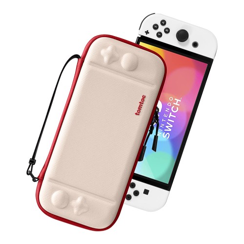 Tomtoc Gaming для Nintendo Switch & OLED чехол FancyCase-G05 NS Slim Case Red White