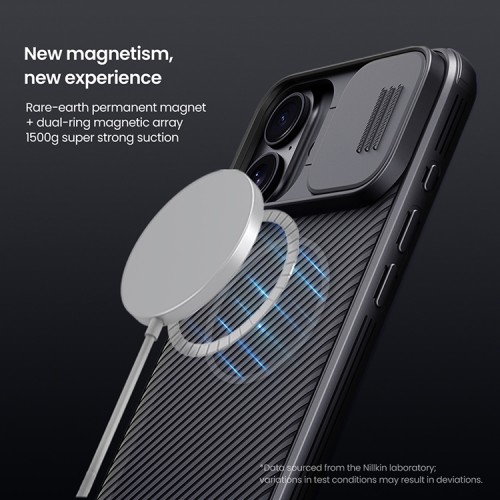 Nillkin для iPhone 16 Plus чехол CamShield Pro Magnetic Black