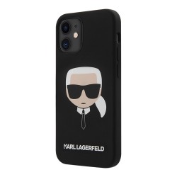 Чехол Karl Lagerfeld Liquid silicone Karl's Head для iPhone 12 mini, черный